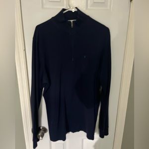 Men’s Criquet 1/4 Zip, navy blue, size Large